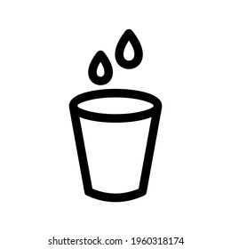 water bucket icon or logo isolated sign symbol vector illustration - high quality black style vector icons
