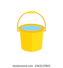Logo del icono del cubo de agua