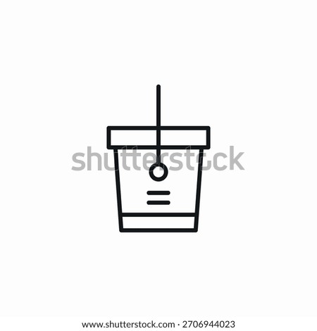 water bucket icon sign vector