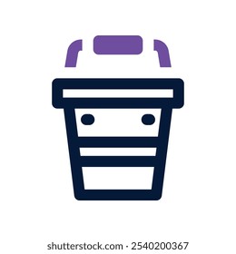 water bucket icon. vector dual tone icon for your website, mobile, presentation, and logo design.