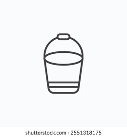 Water bucket icon vector illustration. EPS10