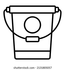 Wassereimer-Symbol, Vektorbild. Kann auch für Web-Apps, mobile Apps und Printmedien verwendet werden.