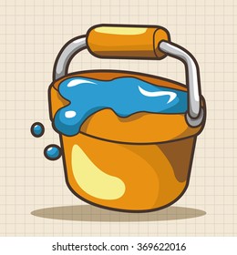water bucket theme elements