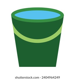 Water Bucket Vector Flat Icon For Personal And Commercial Use.
