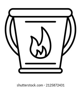 Water Bucket vector icon. Can be used for printing, mobile and web applications.
