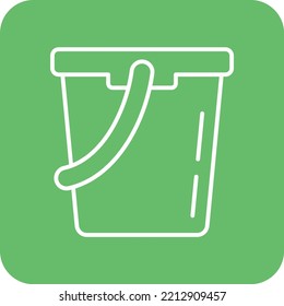 Water Bucket vector icon. Can be used for printing, mobile and web applications.