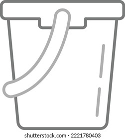 Water Bucket vector icon. Can be used for printing, mobile and web applications.