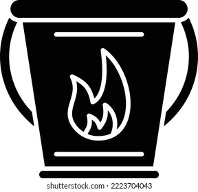 Water Bucket vector icon. Can be used for printing, mobile and web applications.