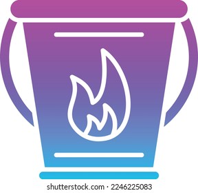 Water Bucket vector icon. Can be used for printing, mobile and web applications.