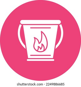 Water Bucket vector icon. Can be used for printing, mobile and web applications.