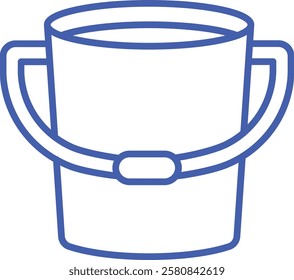 Water Bucket vector icon. Can be used for printing, mobile and web applications.