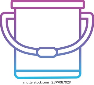 Water Bucket vector icon. Can be used for printing, mobile and web applications.
