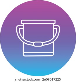 Water Bucket vector icon. Can be used for printing, mobile and web applications.