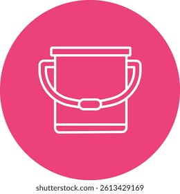 Water Bucket vector icon. Can be used for printing, mobile and web applications.