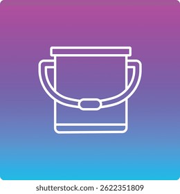 Water Bucket vector icon. Can be used for printing, mobile and web applications.