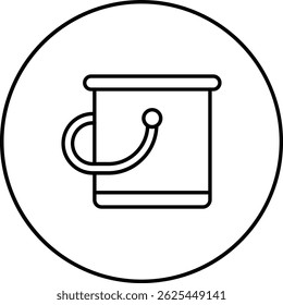 Water Bucket vector icon. Can be used for printing, mobile and web applications.