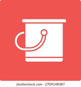 Icono de Vector de cubo de agua. Se puede utilizar para aplicaciones de impresión, móviles y de Web.