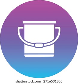 Icono de Vector de cubo de agua. Se puede utilizar para aplicaciones de impresión, móviles y de Web.