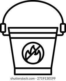 Icono de Vector de cubo de agua. Se puede utilizar para aplicaciones de impresión, móviles y de Web.