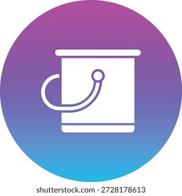 Wassereimer, Vektorsymbol. Kann für Druck-, Mobil- und Web-Anwendungen verwendet werden.