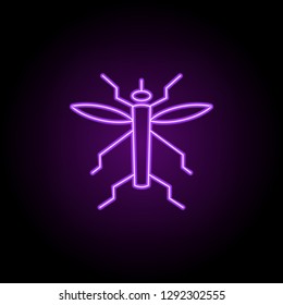water bug icon. Elements of Eco in neon style icons. Simple icon for websites, web design, mobile app, info graphics
