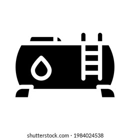 water building material glyph icon vector. isolated contour symbol black illustration