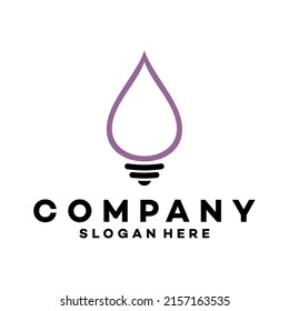 water bulb logo design template vector