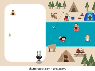 Water camp frame