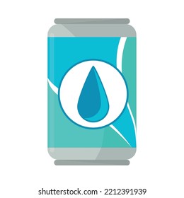 water can beverage icon isolated