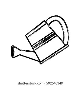 Water can gardening tool icon vector illustration graphic design