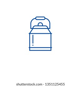 Water can line icon concept. Water can flat  vector symbol, sign, outline illustration.