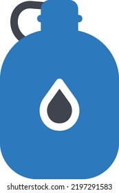 water can Vector illustration on a transparent background.Premium quality symbols.Glyphs vector icon for concept and graphic design.