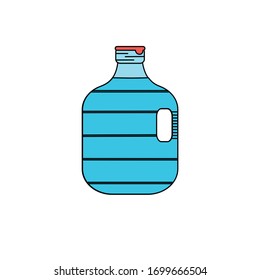 water in a canister for delivery of 19 liters. vector