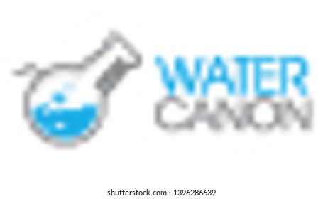 water canon logo can use for bussines/ company or community logo