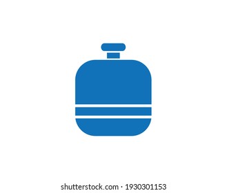 Símbolo de símbolo de icono del vector relleno de la cantina de agua