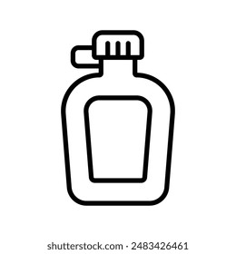 Plantilla de diseño de Vector de icono de comedor de agua simple y limpia