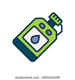 water canteen icon. vector filled color icon for your website, mobile, presentation, and logo design.