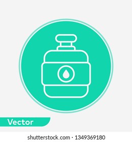 Water canteen vector icon sign symbol