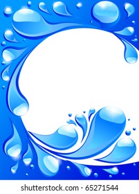 Vector Water Splash Card Stock Vector (Royalty Free) 80700007