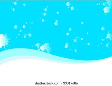 Water card; clip-art