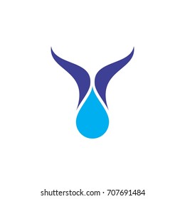 Water Care logo design vector