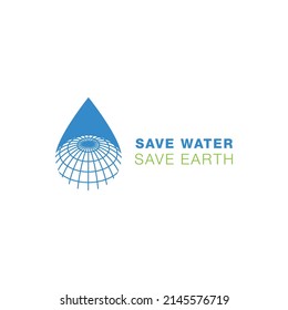 Water Care logo designs vector illustration