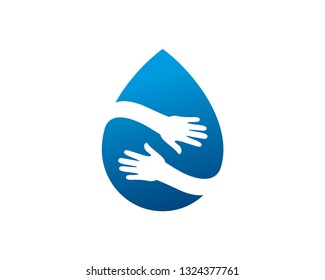 Water Care Logo Template, Icon, Symbol - Vector