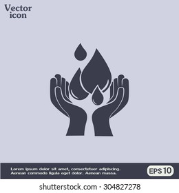 water care vector icons