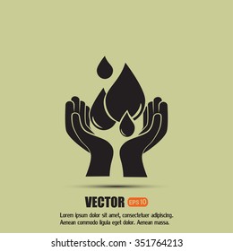 water care vector icons