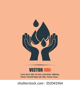 water care vector icons