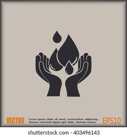 water care vector icons