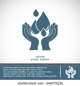 water care vector icons
