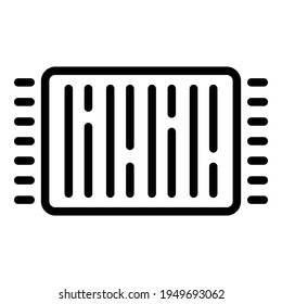 Water carpet icon. Outline Water carpet vector icon for web design isolated on white background