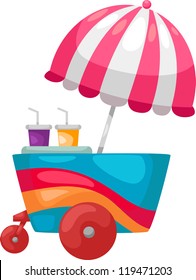 water cart vector